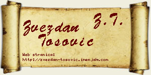 Zvezdan Tošović vizit kartica
